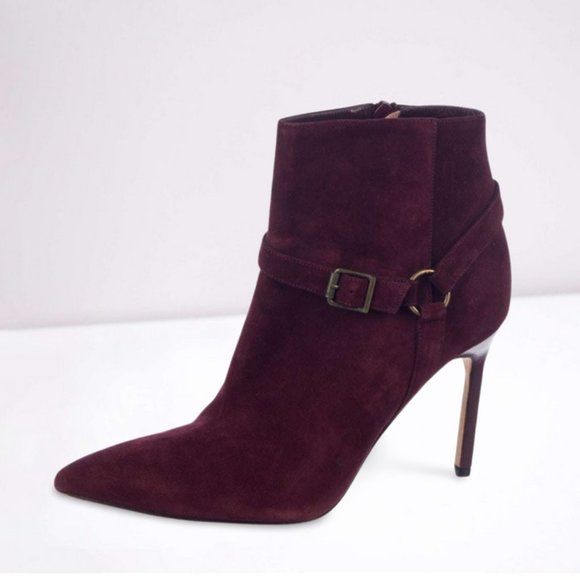 Manolo Blahnik Suede Ankle Booties - Picture 2 of 5